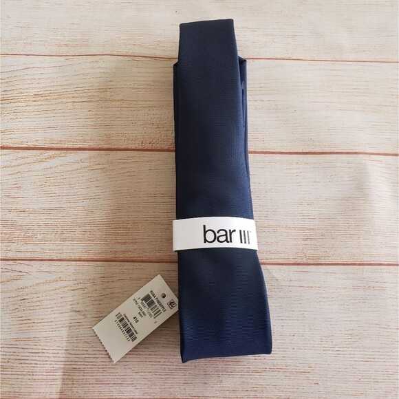 Bar III Ruba Pineapple Graphic Tie Tiki Bar Summer Sunglasses Fun Tie Navy Blue - Picture 5 of 8